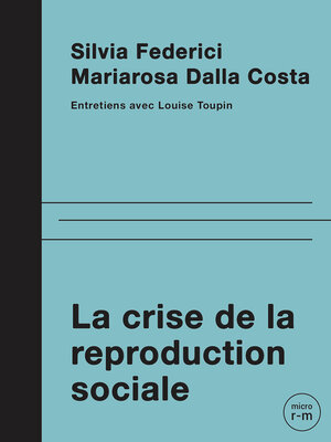 cover image of La crise de la reproduction sociale